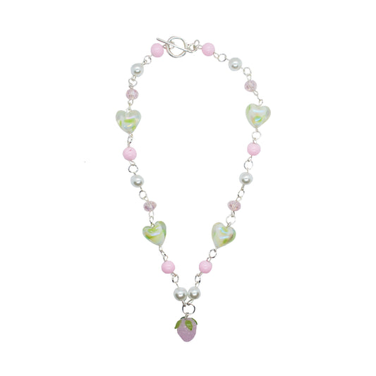 Pink Strawberry Fields Necklace